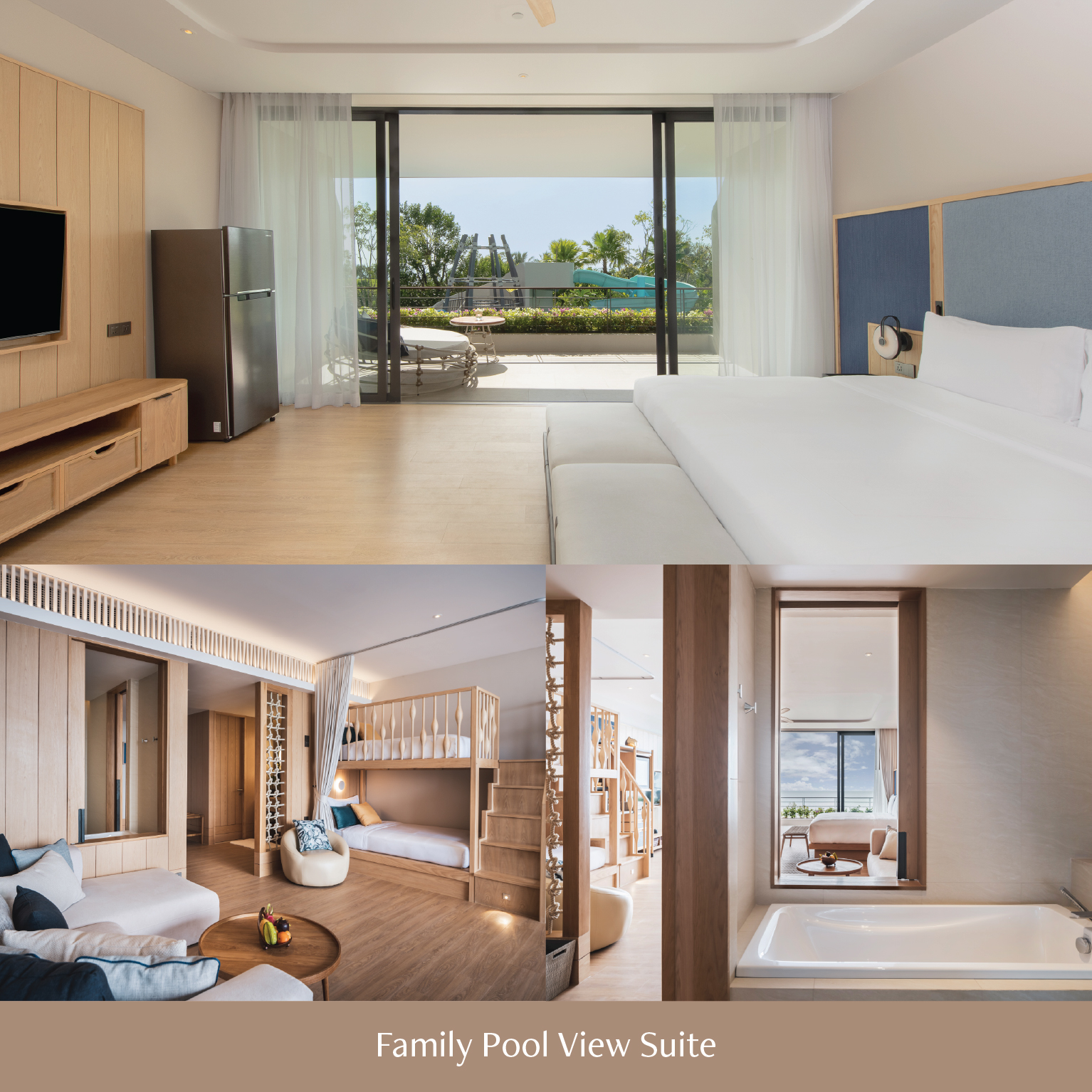 family pool view suite