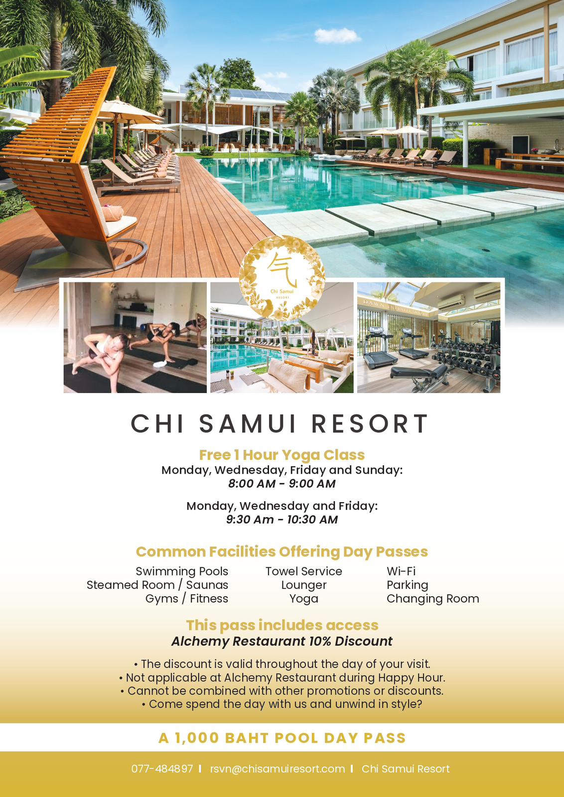 Chi Samui Resort Pool Day Pass