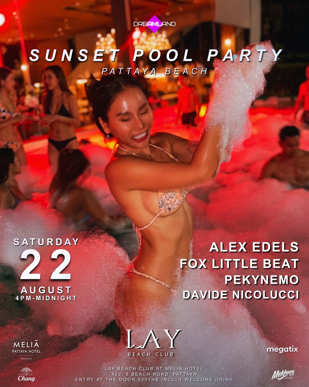 pool party pattaya lay beach club dreamland