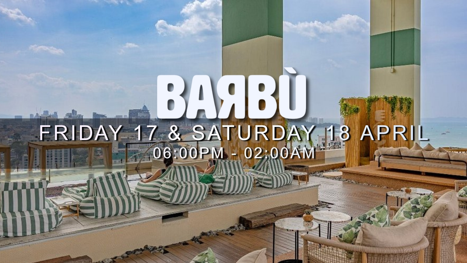 pattaya songkran festival rooftop party house techno