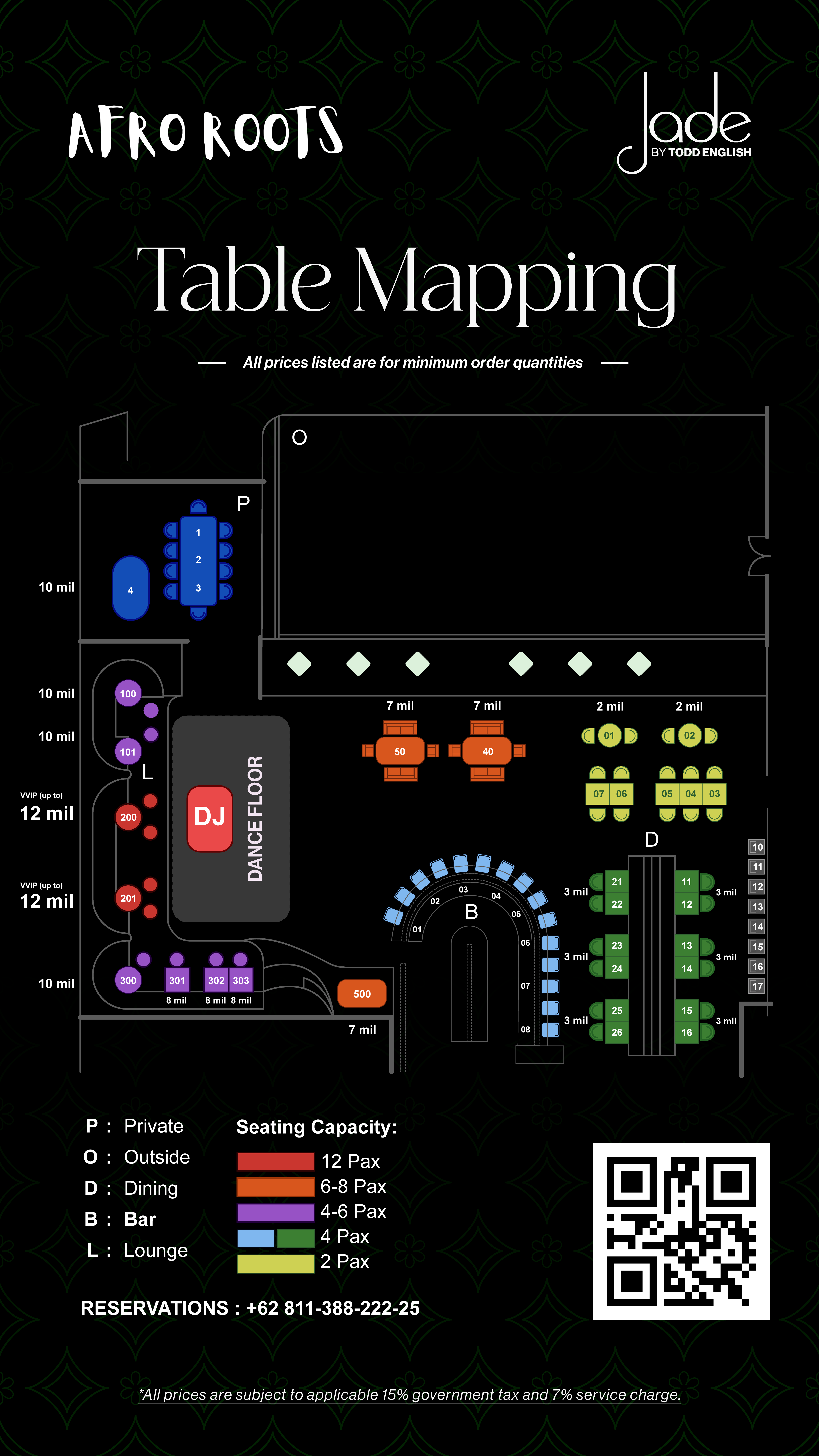 Afro Roots x Jade by Todd English Layout