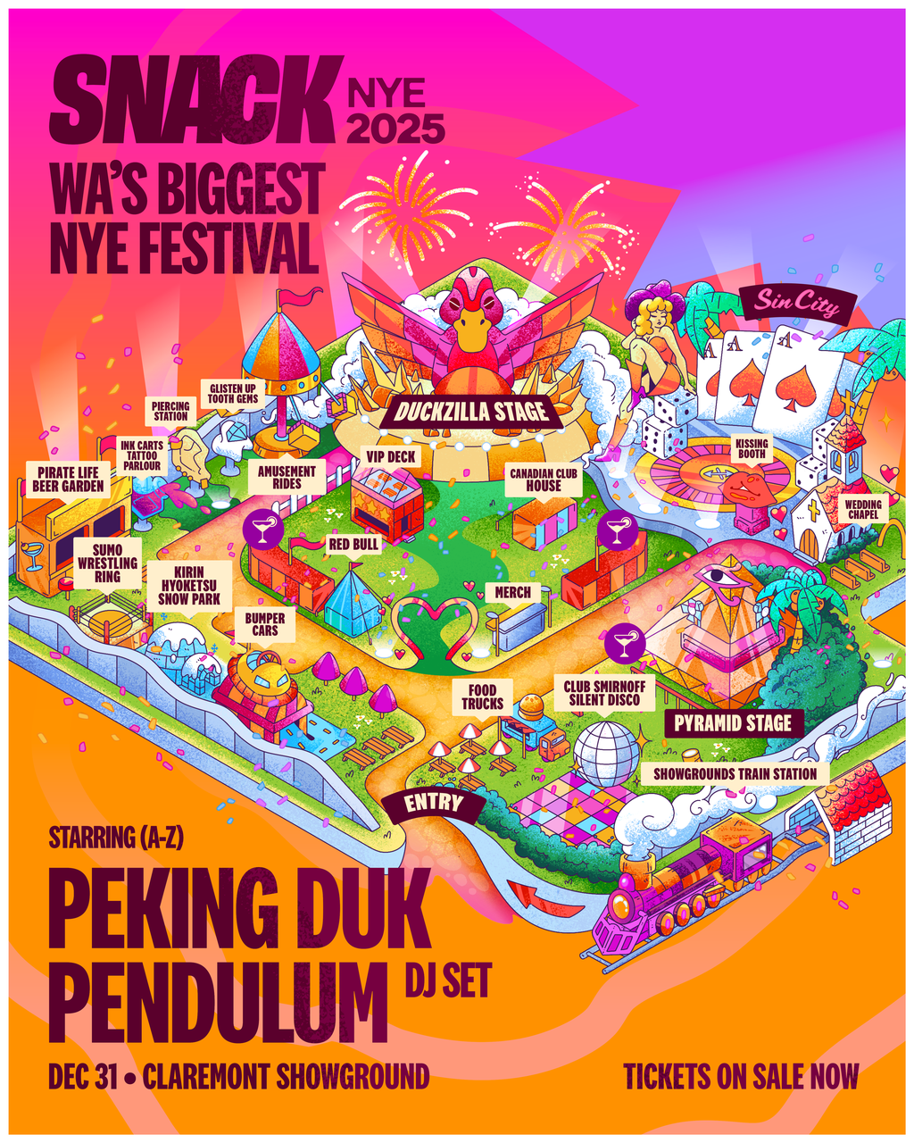 SNACK NYE 2025 - Festival Map