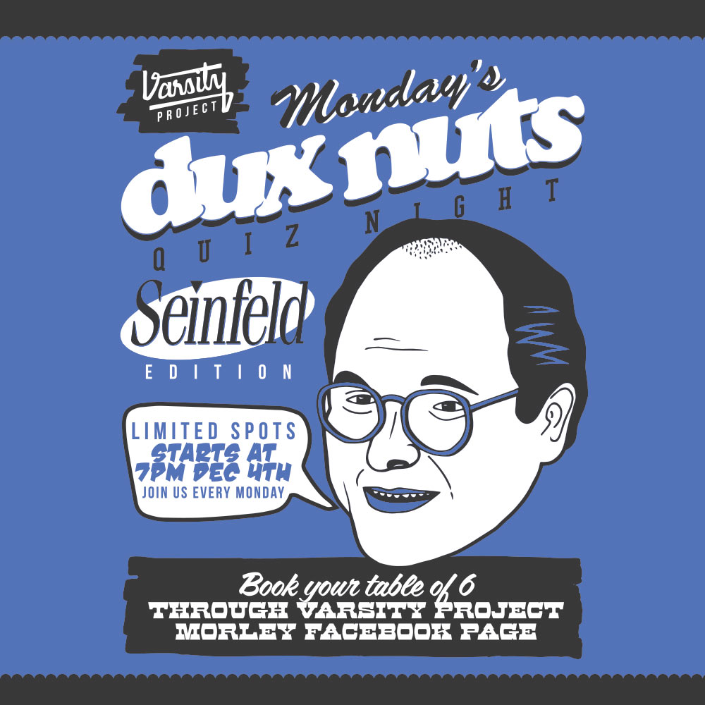 Megatix Dux Nuts Quiz Night "Seinfeld" Edition