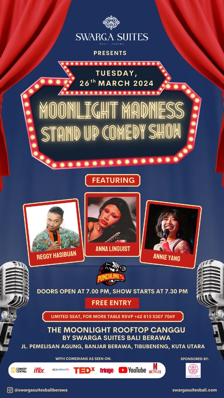Moonlight Rooftop Megatix - FREE Stand-Up Comedy Show at The Moonlight Rooftop Canggu by ...